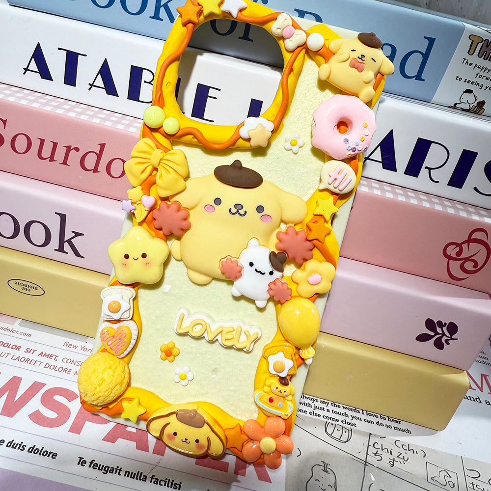 Handmade Sanrio Pom Pom Purin Phone Case