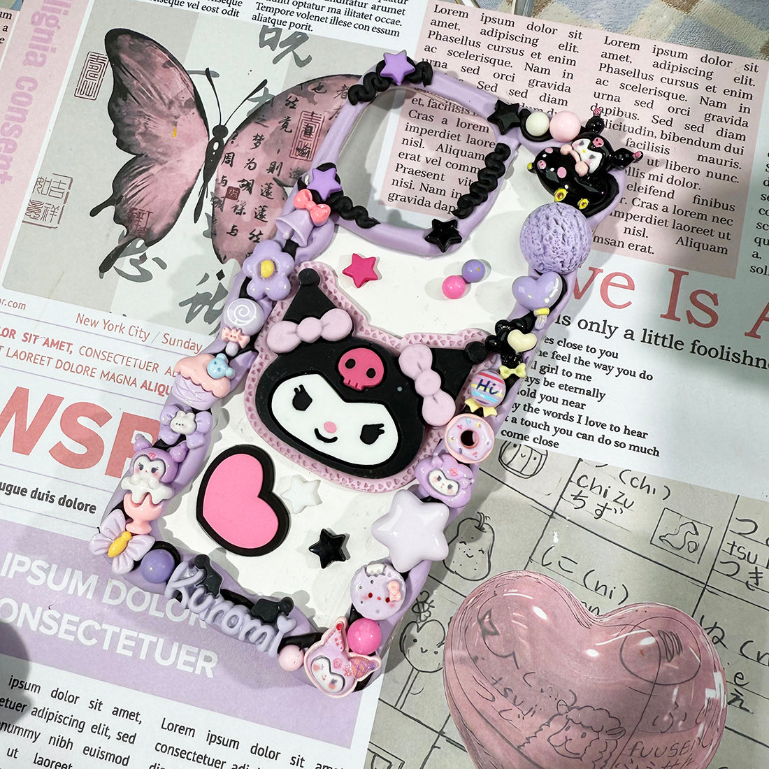 Diy Sanrio Kuromi Phone Case