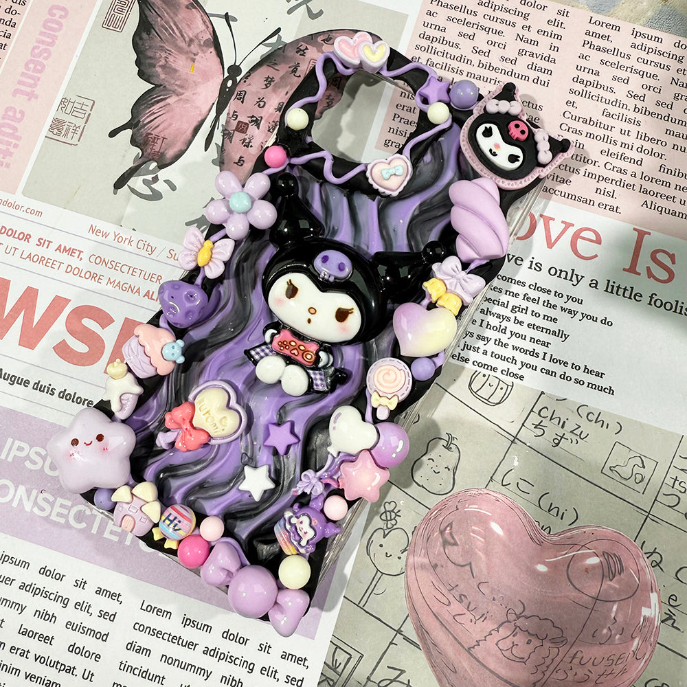 Diy Sanrio Kuromi Phone Case