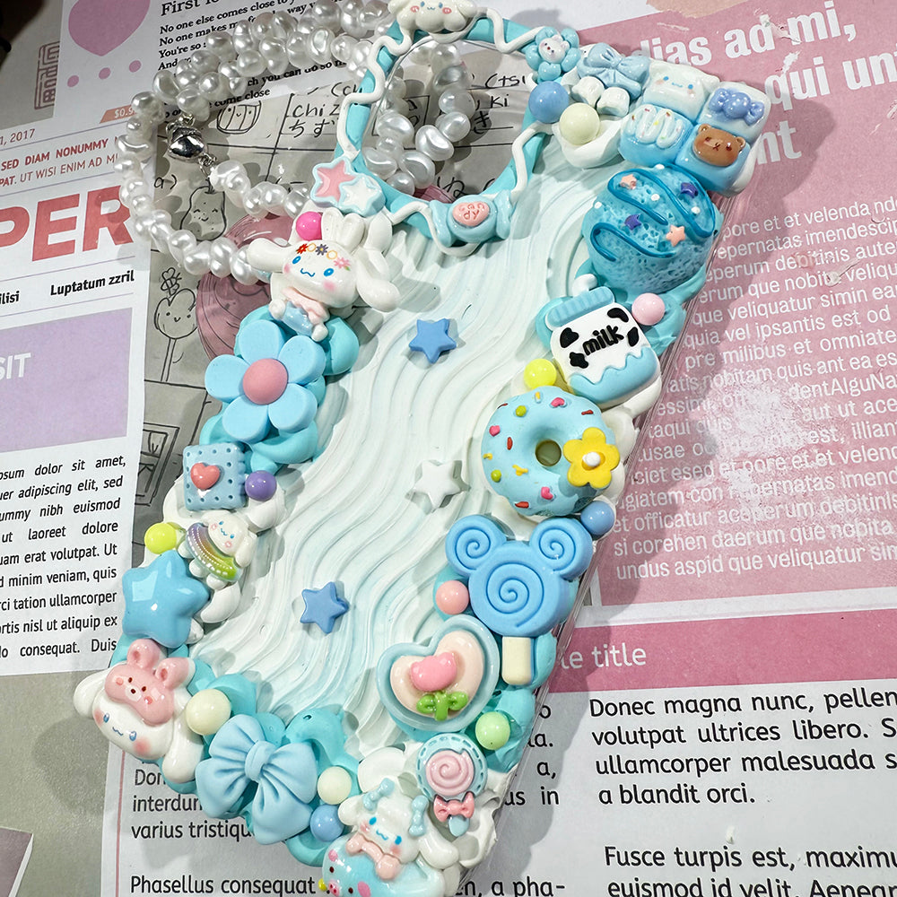 DIY Sanrio Cinnamoroll phone case