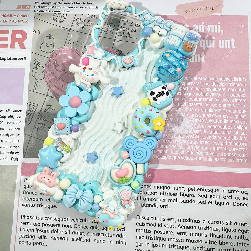 DIY Sanrio Cinnamoroll phone case