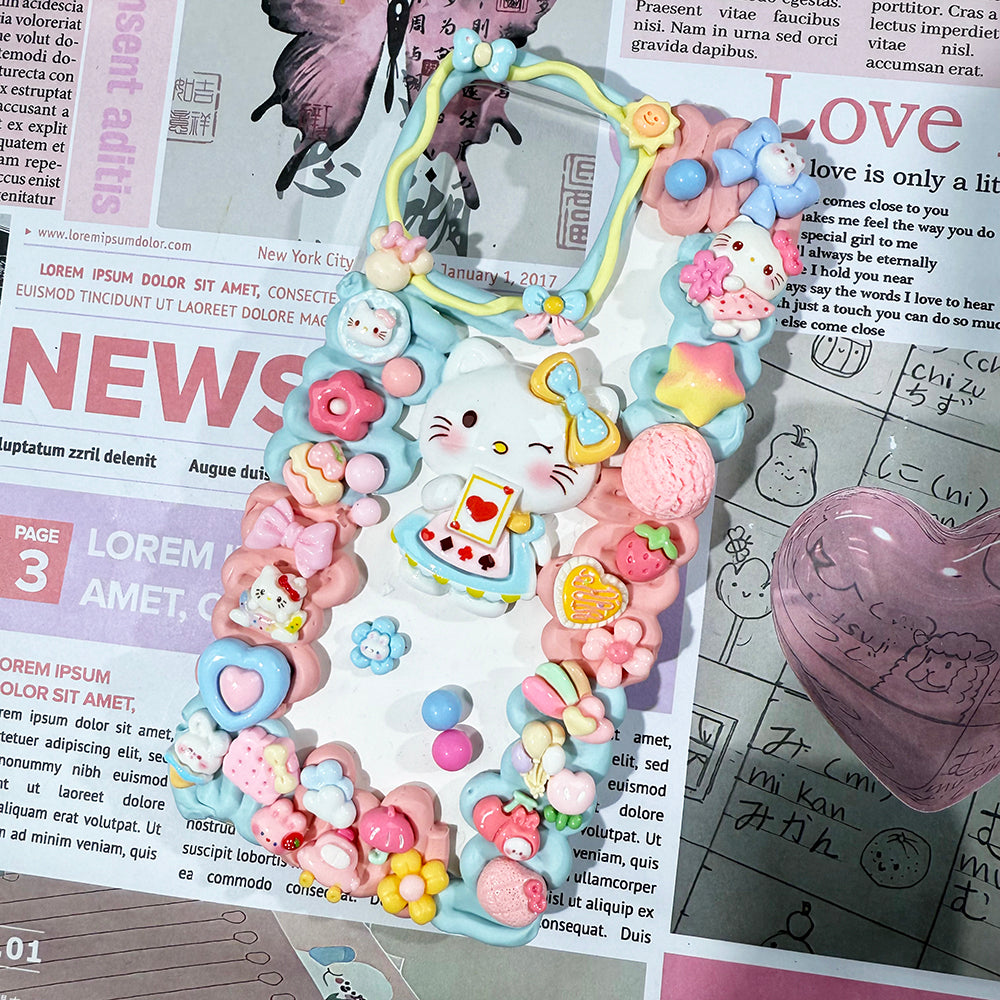 Sanrio Hello Kitty Phone Case Blue Pink