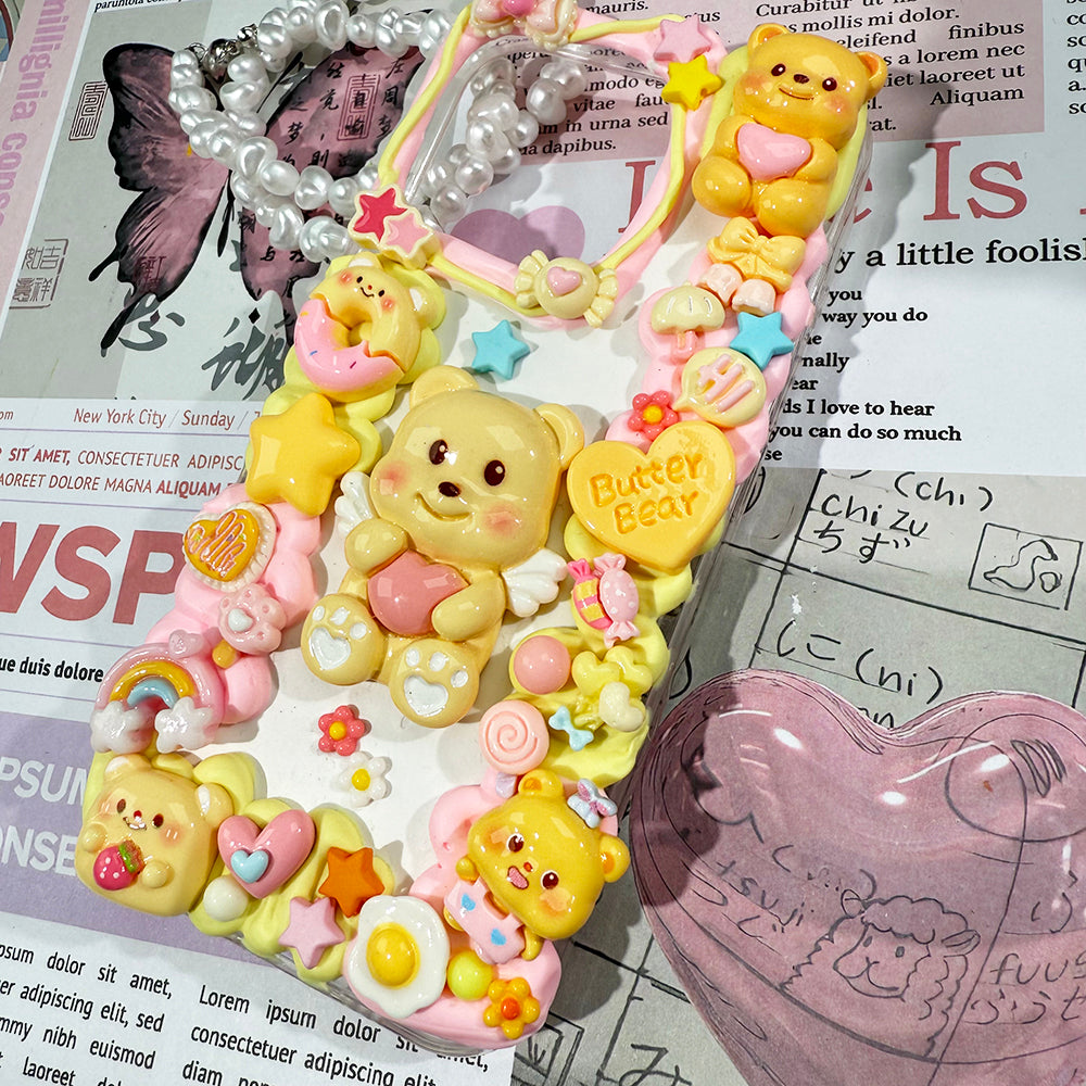 Handmade Butterbear Phone Case