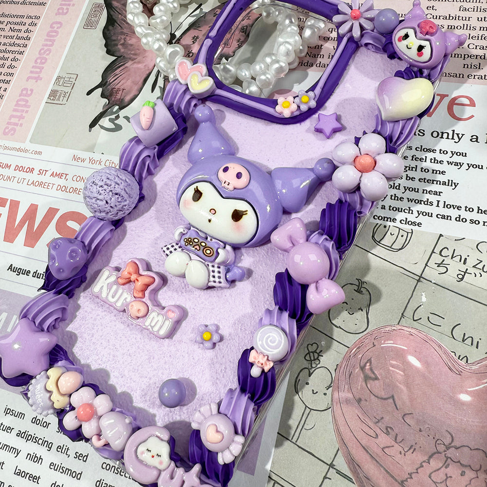 Handmade Diy Sanrio Kuromi Phone Case
