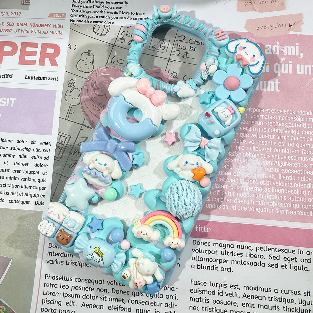 DIY Sanrio Cinnamoroll phone case