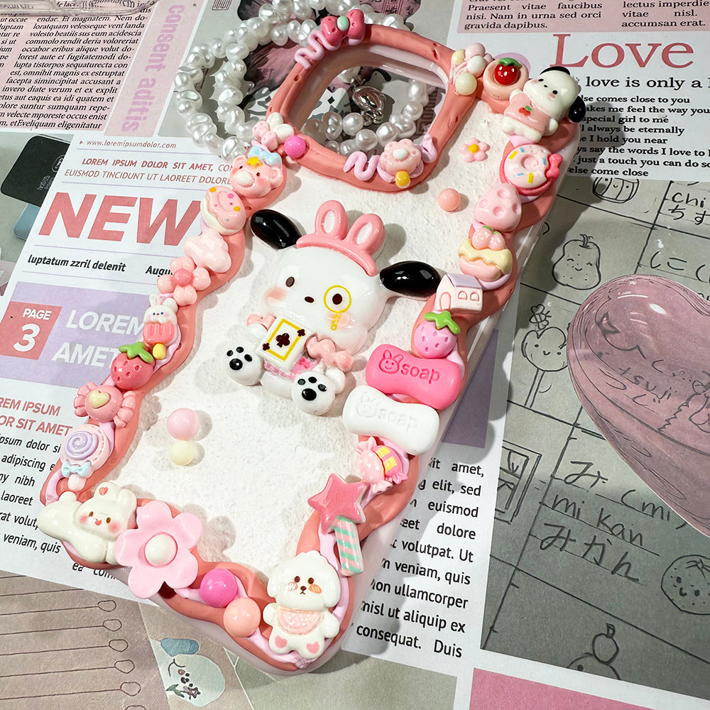Diy Sanrio Pochacco phone case