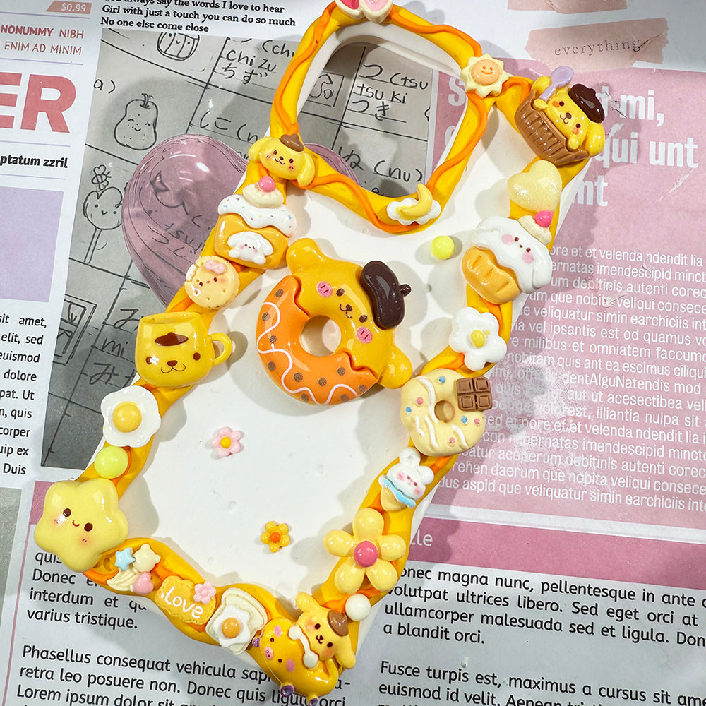 Handmade Pom Pom Purin Phone Case