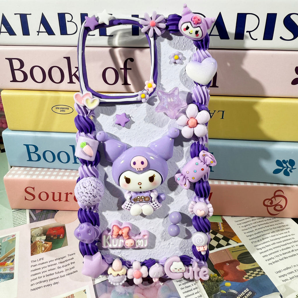 Handmade Decoden Sanrio Kuromi Phone Case