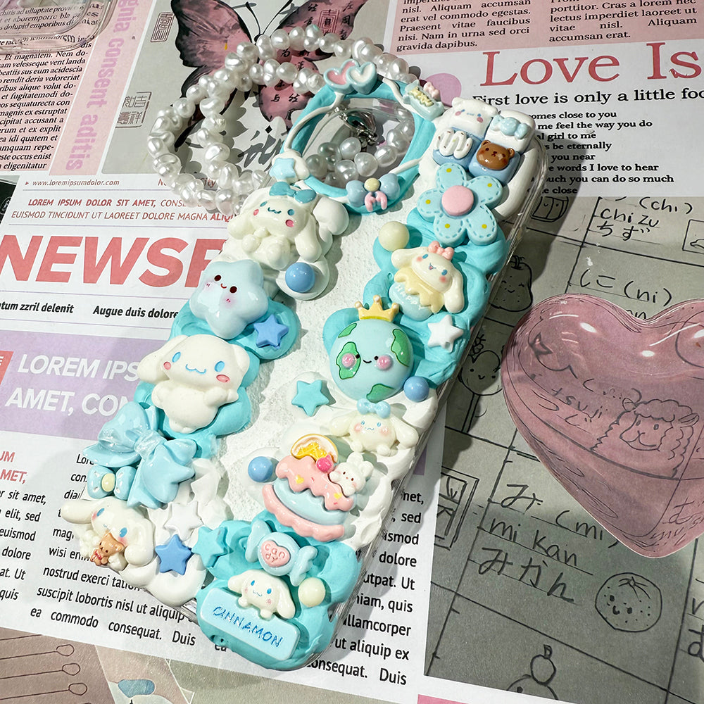 DIY Sanrio Cinnamoroll phone case