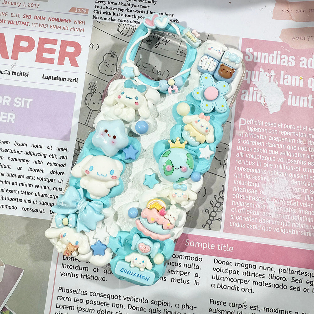 DIY Sanrio Cinnamoroll phone case