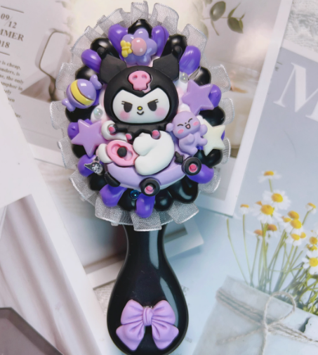 Handmade Sanrio Kuromi Cream Glue Comb