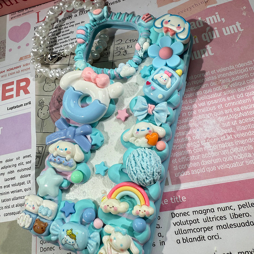 DIY Sanrio Cinnamoroll phone case