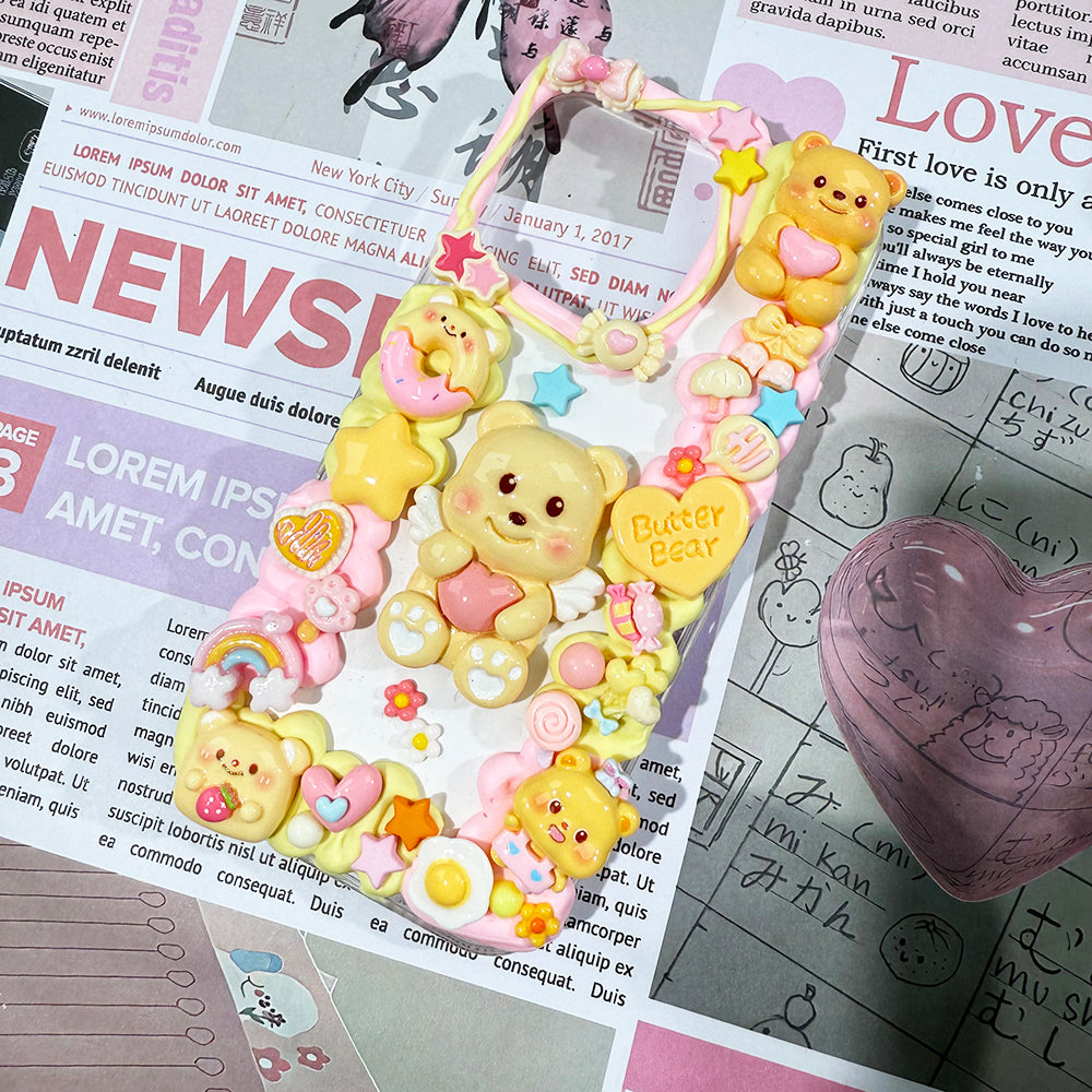 Handmade Butterbear Phone Case