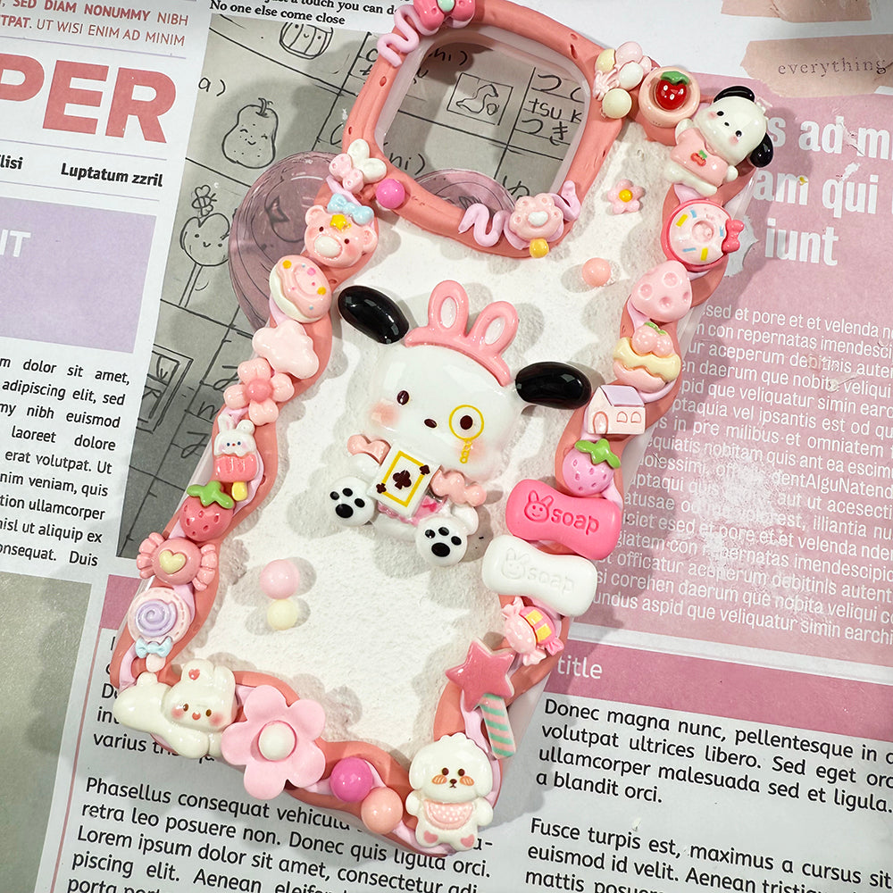 Diy Sanrio Pochacco phone case