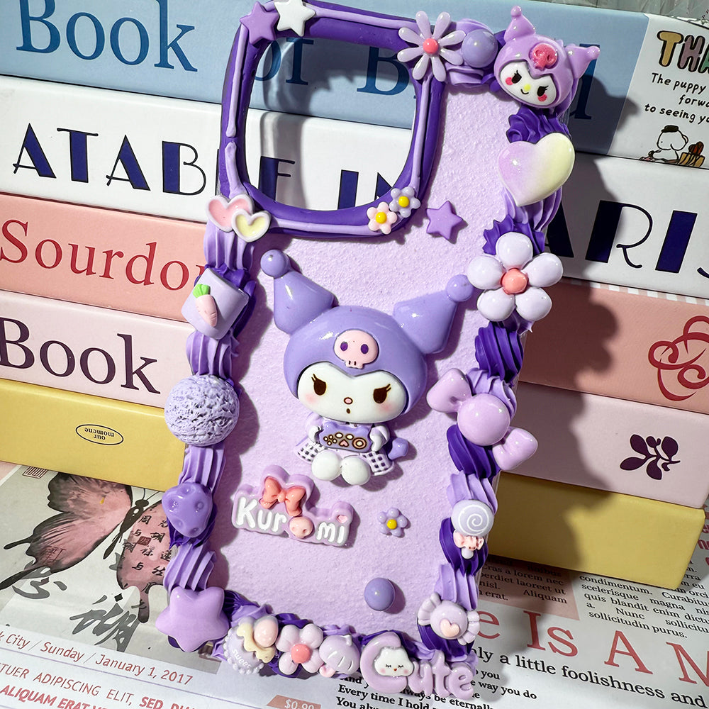 Handmade Diy Sanrio Kuromi Phone Case