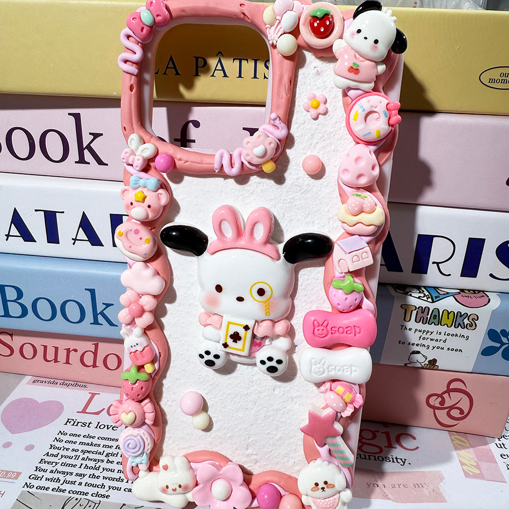 Diy Sanrio Pochacco phone case