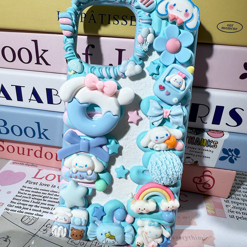 DIY Sanrio Cinnamoroll phone case