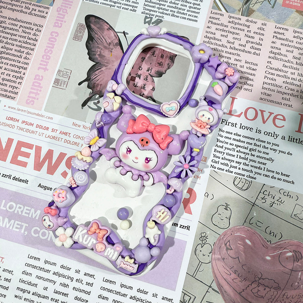 Handmade Diy Sanrio Kuromi Phone Case