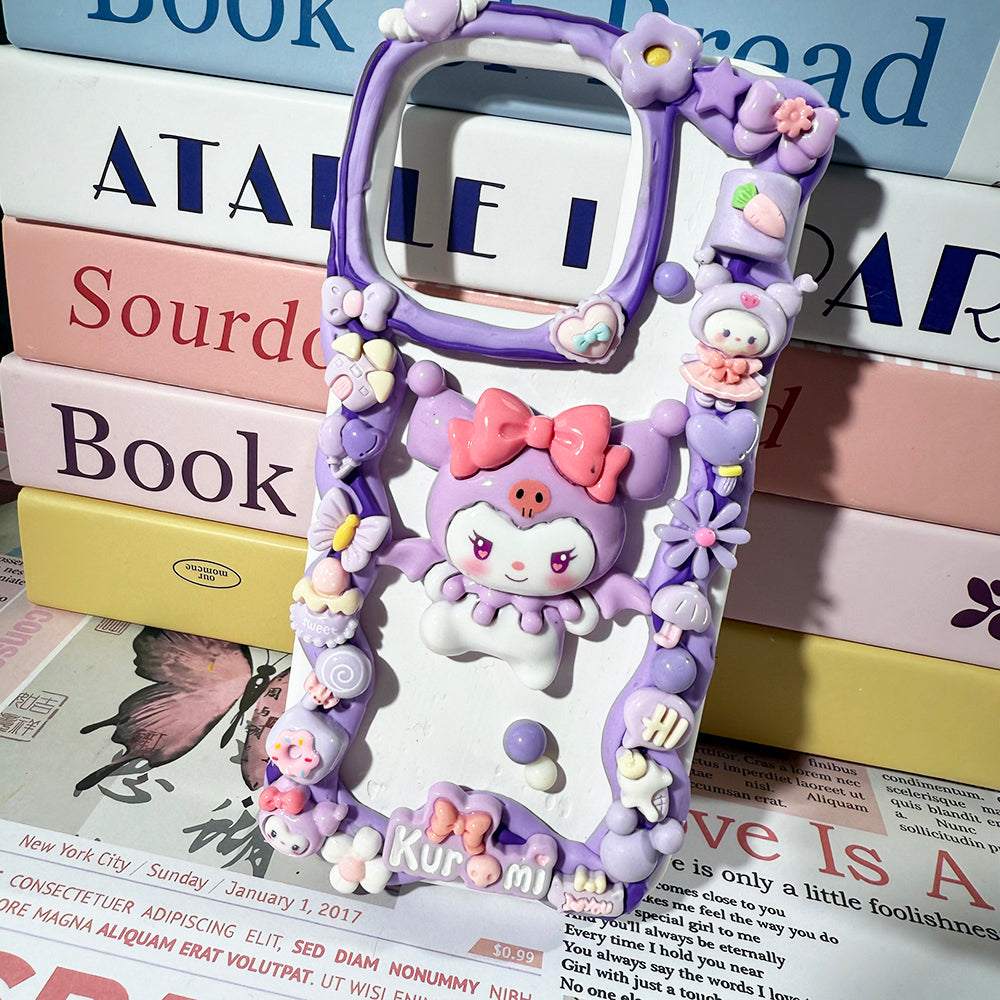Handmade Diy Sanrio Kuromi Phone Case