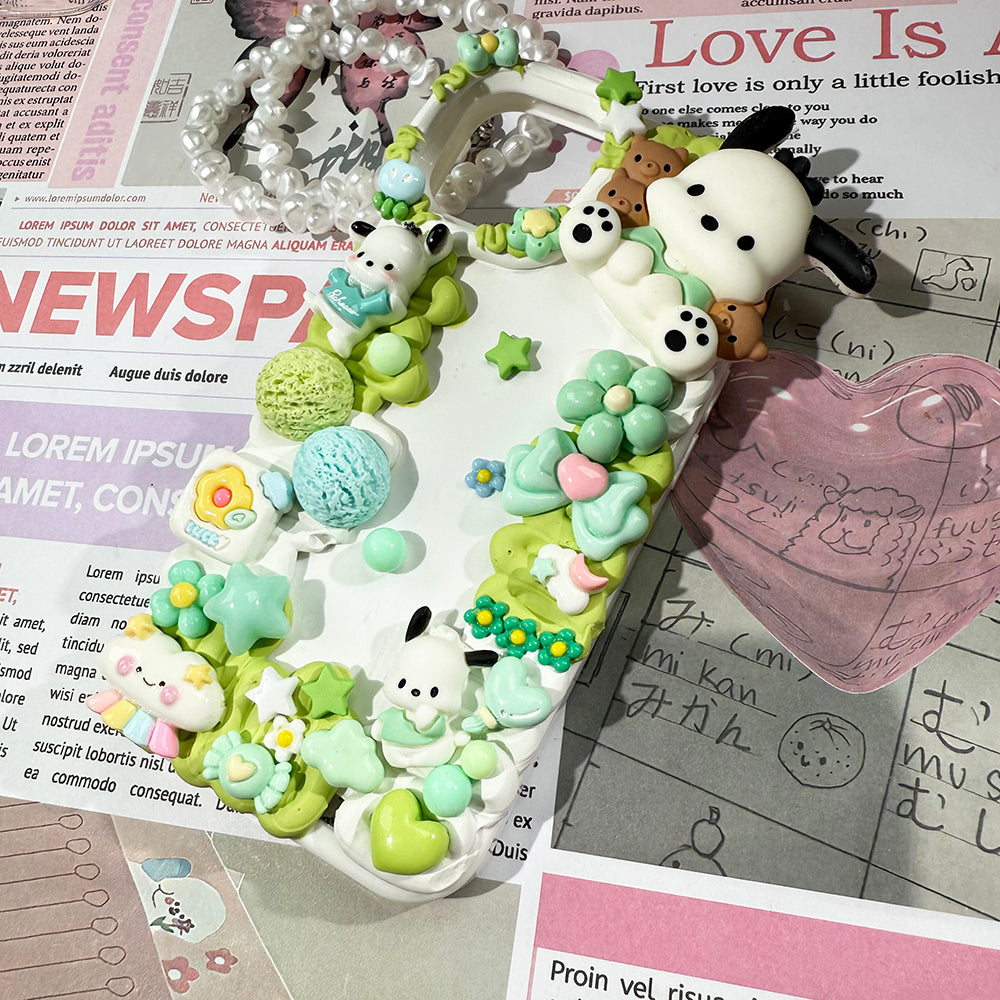 Diy Sanrio Pochacco phone case