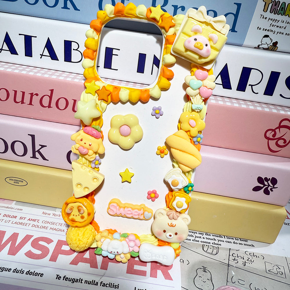 Handmade Sanrio Pom Pom Purin Phone Case