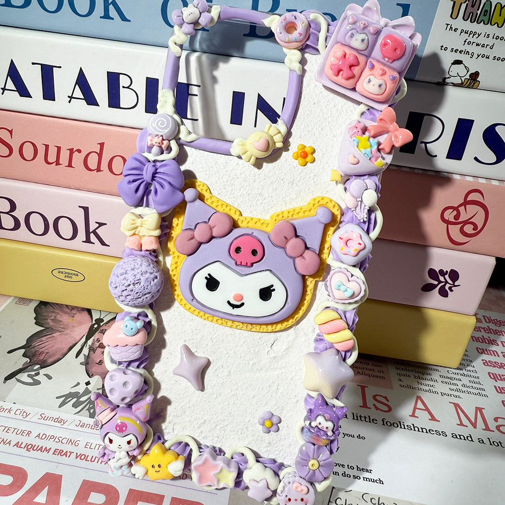 Handmade Diy Sanrio Kuromi Phone Case