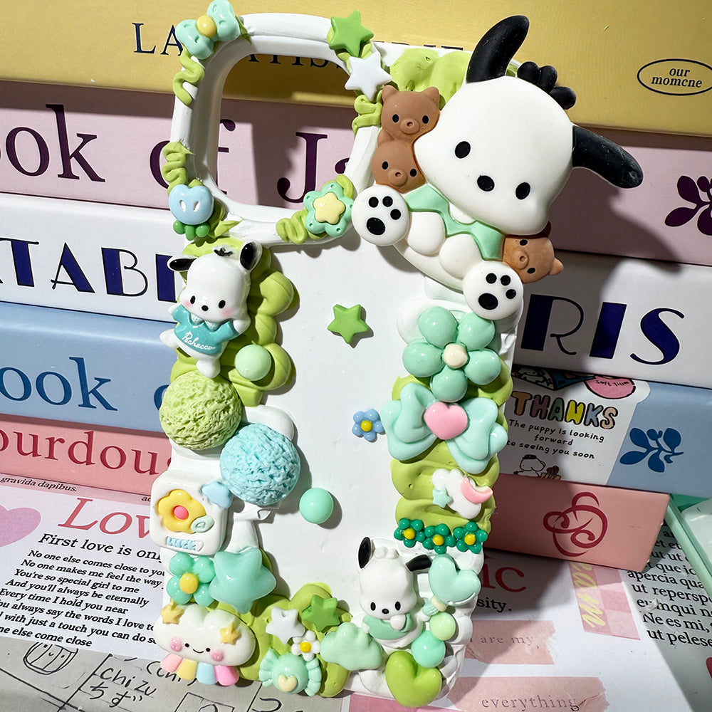 Diy Sanrio Pochacco phone case