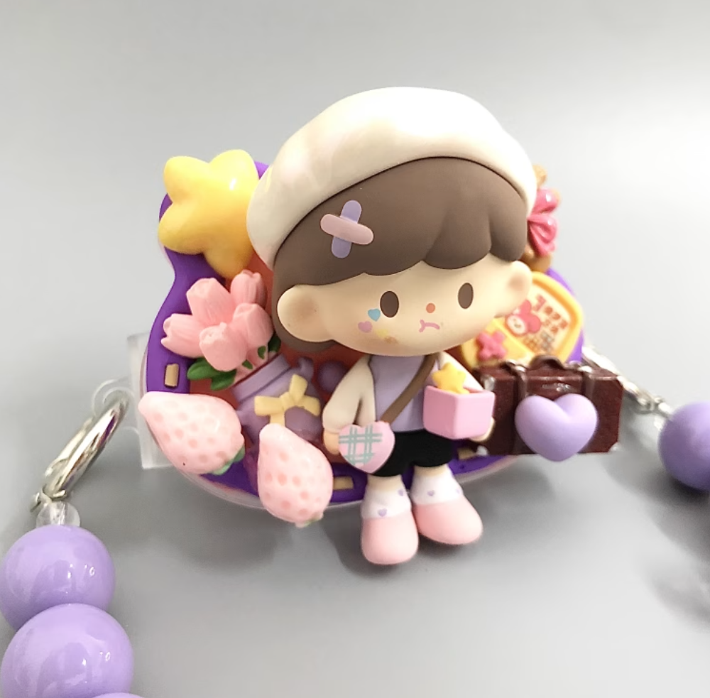 Azhuo Rebellious Sweetheart Handmade Decoden Phone Back Clip