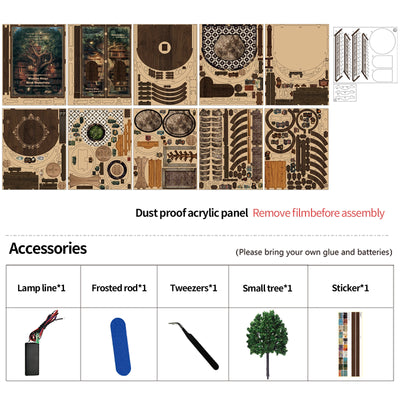Whispering Library DIY Book Nook Kit