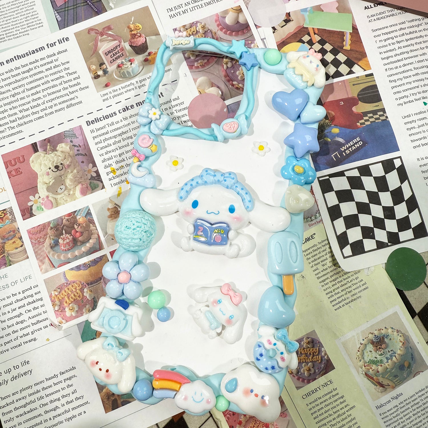 Diy Sanrio Cinnamoroll phone case
