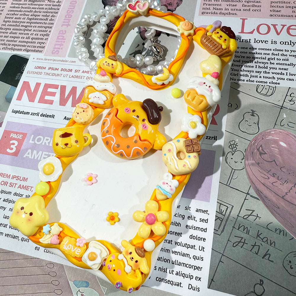 Handmade Pom Pom Purin Phone Case